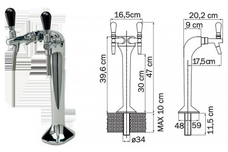 Pribor za barove za vodu i fontane