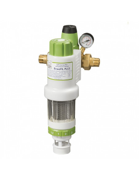 BravoFil PLUS, ručni samočisteći filter s regulatorom tlaka
